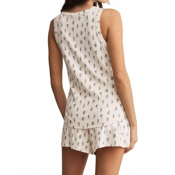 NEW Z SUPPLY emily floral tank top in white - Picture 4 of 4
